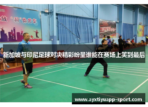 新加坡与印尼足球对决精彩纷呈谁能在赛场上笑到最后